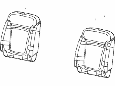 Jeep 6EN12U5NAA COVER Front Seat Back