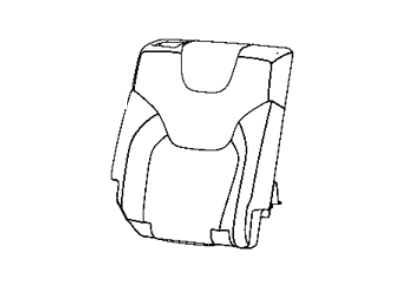 Mopar 6ST16DX9AD Cover Rear Seat Back Right