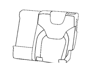 Mopar 6ST15DX9AD Cover Rear Seat Back Left