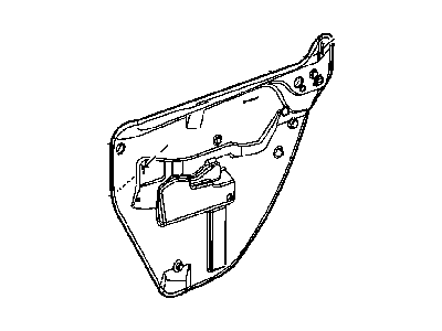 Chrysler 5065171AD WATERSHIELD Rear Door