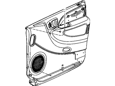 Dodge TM811L5AG PANEL Front Door Trim