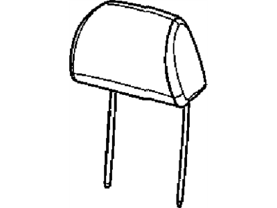 Chrysler 1VA60DX9AA HEADREST Front