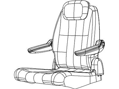 Mopar 68101324AA Frame Rear Seat Cushion 68101324AA Mopar Frame Rear Seat Cushion Illustration 1 of 1