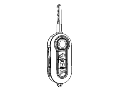 Ram 68435273CP KEY BLANK WITH TRANSMITTER