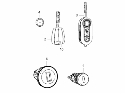 Ram 68432862AA LOCK KIT