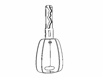 Ram 68493348AA KEY Blank Uncut Grey Color Door Key Only