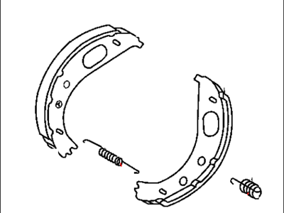 2004 Dodge Sprinter 3500 Parking Brake Shoe - 5103793AA