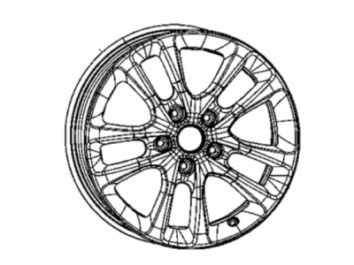 Mopar 4755552AA Wheel Aluminum