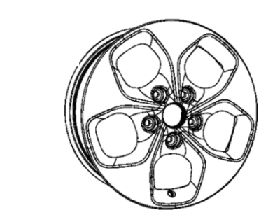 Chrysler 5RJ43RNWAB WHEEL Aluminum