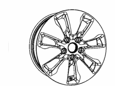Chrysler 5SQ16RNWAB WHEEL Aluminum