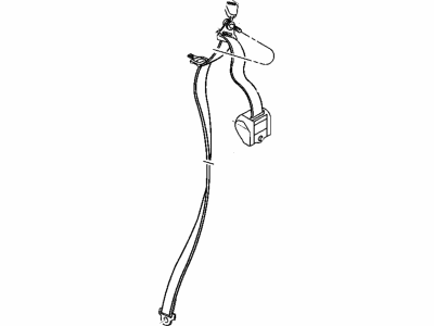 Mopar 5HV211XRAA Seat Belt Rear Outer 5HV211XRAA Mopar Seat Belt Rear Outer Illustration 1 of 1