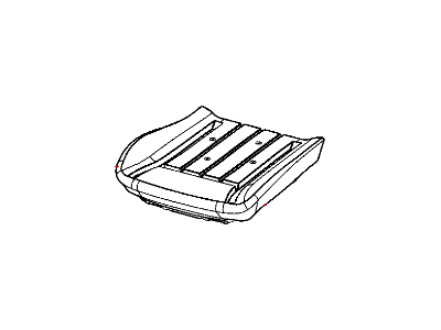 Dodge 1UW24HLLAA COVER Front Seat Cushion