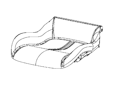 Mopar 68206548AB Foam Seat Cushion 68206548AB Mopar Foam Seat Cushion Illustration 1 of 1