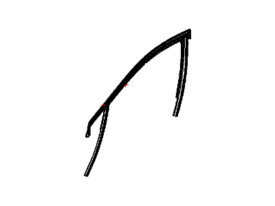 Dodge 68082792AC RUN Front Door Glass