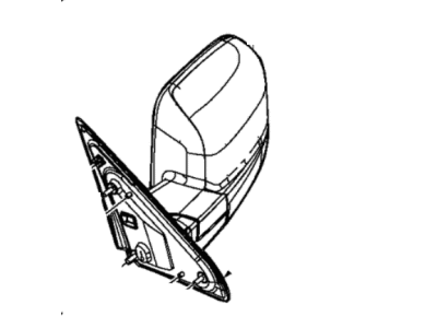 Ram 68367430AC MIRROR Outside Rearview Trailer Tow Refer To Group 008 For Mirror Lamps, Camera And Sensor Part Numbers