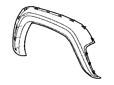 Jeep 5JR68CJMAG APPLIQUE Fender Wheel Opening