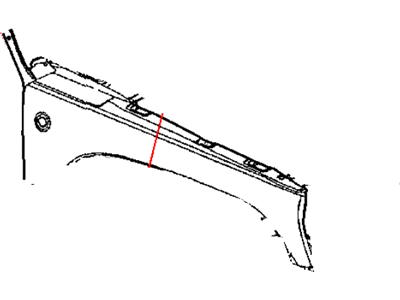 Jeep 55360599AA FENDER Front