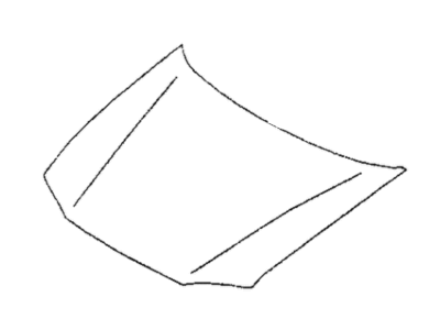 Dodge Colt Hood - MB861655