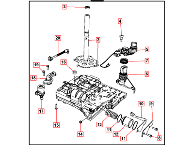 Dodge 68051192AA VALVE BODY KIT Transmission Includes Filter P/N 4864505AB