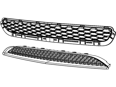 Mopar 68082051AA Grille Fascia