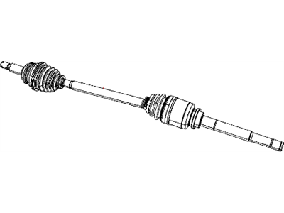 Jeep 5085250AE SHAFT Axle Half