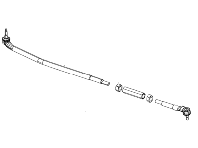 Ram 68369914AA DRAG LINK ASSEMBLY STEERING The New Drag Link Assembly will not Resemble the old one, must all be replaced as an Assembly