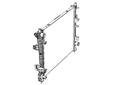 Dodge 68480071AB RADIATOR Engine Cooling