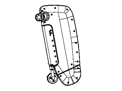 Mopar 1VF29BD1AA Visor Left Mopar 1VF29BD1AA Visor Left