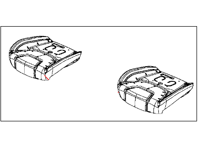 Mopar 68091755AD Foam Seat Cushion