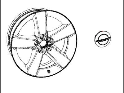 Mopar 82212358 Wheel Kit Cast Aluminum