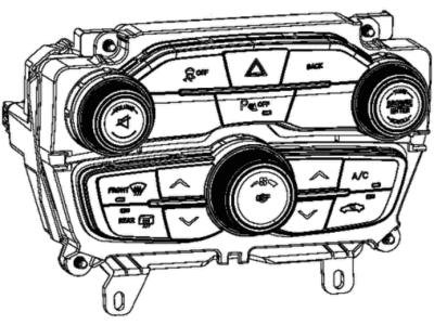 Dodge Charger A/C Switch - 56054684AB