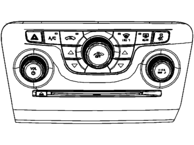 Chrysler 56054875AC CENTER STACK Vehicle Feature Controls Lower