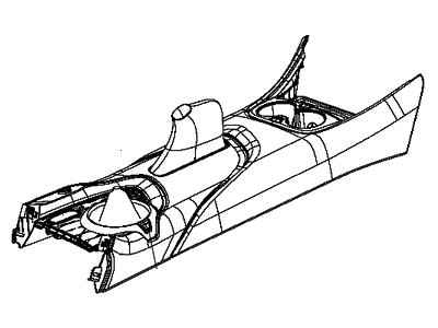 Mopar 5NH74DX9AA Base Floor Console