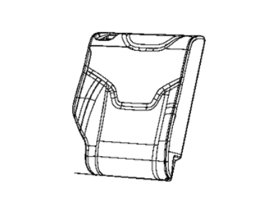 Mopar 6RU14LT5AA Cover Rear Seat Back 2ND Row Right