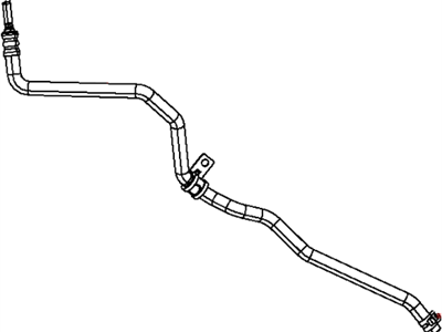 Jeep 5105789AK HOSE AND COOLER Power Steering Return