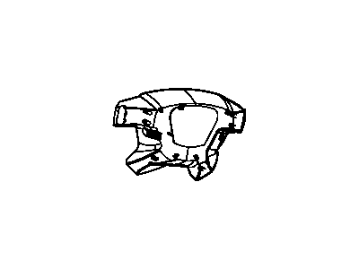 1ES10DK7AA Mopar Cover Steering Wheel Back Illustration 1 of 1