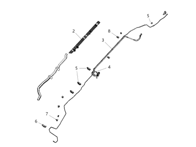 Ram 68444552AB BUNDLE Fuel Line