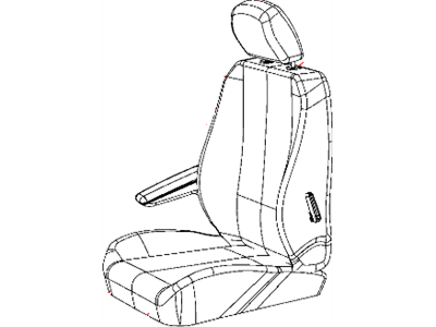 5LJ05BD1AA Mopar Cover Front Seat Cushion Illustration 1 of 1