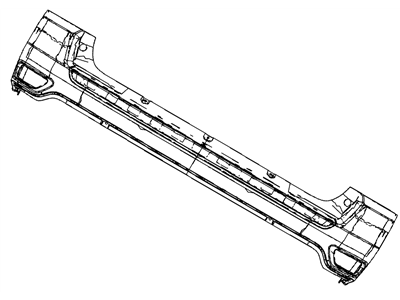 Jeep 68109898AA FASCIA Rear Upper