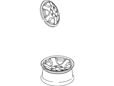 Dodge 55366234AA Wheel, Alloy