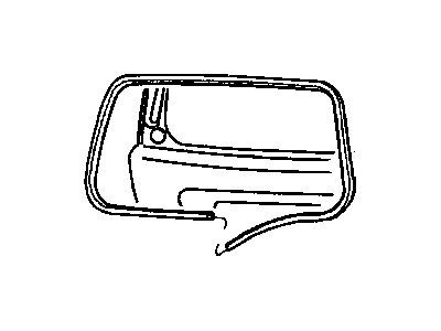 Jeep 55363160AC WEATHERSTRIP Liftgate Glass