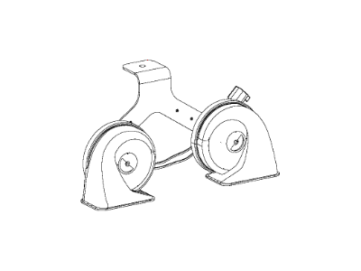 Jeep 68235295AB HORN AND BRACKET Dual