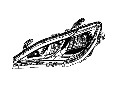 Chrysler 68370844AD HEADLAMP