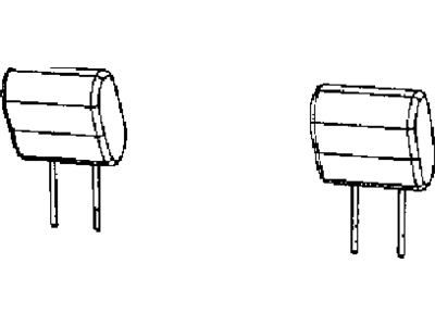 Mopar 1TY26VT9AA Headrest Rear 1TY26VT9AA Mopar Headrest Rear Illustration 1 of 1
