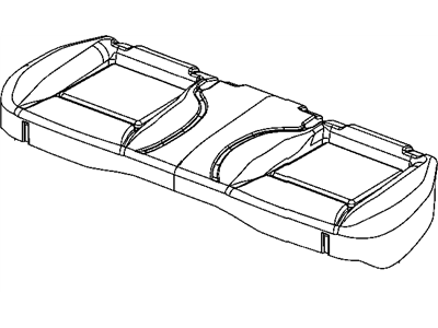 Mopar 1ET531DVAA Cover Rear Seat Cushion 1ET531DVAA Mopar Cover Rear Seat Cushion Illustration 1 of 1