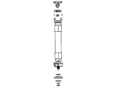 68322766AC Mopar Shaft Drive Rear, Front Section Illustration 1 of 1