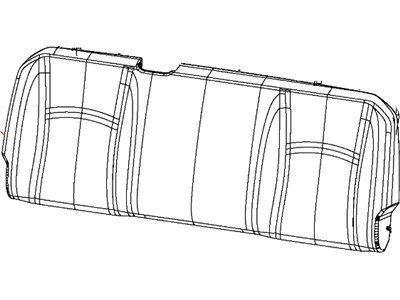 Ram 5NQ64CV5AA COVER Rear Seat Back Right