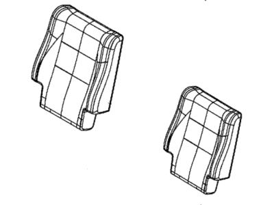 Mopar 6QR76JR1AA Cover Rear Seat Back 2ND Row