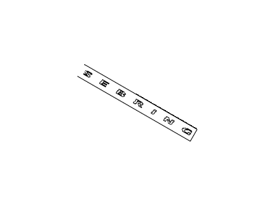 Mopar 4389880AA Nameplate Sebring Mopar 4389880AA Nameplate Sebring