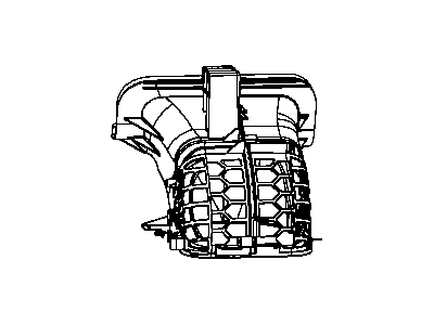 Chrysler 68001424AA HOUSING Air Inlet Includes: Recirculation Door, Air Inlet Seal, Actuator, Housing Screws and Nut